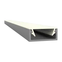 Flaches LED Alu Aufbauprofil 2m Exo-A1-13 (13mm) –| Flaches Aluminiumprofil für LED-Strips