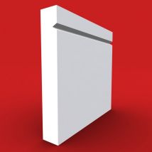 Square Edge V Grooved MDF Skirting