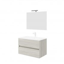 Composizione Bagno 2 Cassetti con Specchio Led