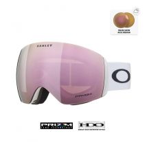 Oakley - Occhiali da Sci Flight Deck L Matte White with Prizm Rose Gold