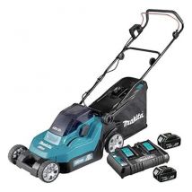 Makita - DLM382PM2 Tosaerba A Batteria 38 Cm, 2 x Bl1840B, 4 Ah, Dc18Rd, 40 L