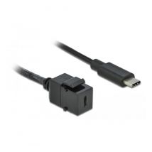 Delock - Module Keystone USB3.0 USB-C - USB-C, 25cm Noir