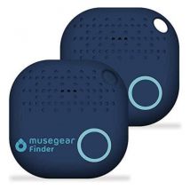 Musegear - - Key Finder con App Bluetooth, Versione 2, con localizzazione GPS, accoppiamento, Colore Blu blu - 2 Pacchetto