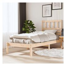 Cadre de lit Bois de pin massif 100x200 cm