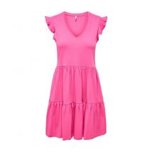 Only - Vestito corto May - Rosa brillante per Donna