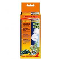 sera - Reptile Rainforest Compact - Rainforest Terrarium Lamp 20 W and 5 % UV-B with E27 Socket - Lighting or Lamp for Rainforest Terrariums - 