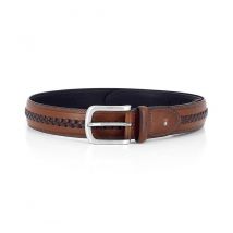 Tommy Hilfiger - Leather Belt for Men - 34 US - Brown