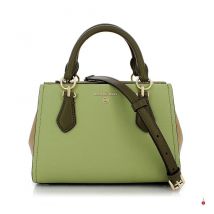 Michael Kors - Leather Handbag Marilyn S - Camel and White