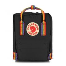 Fjallraven - Mini Backpack Kanken Rainbow Mini - Black