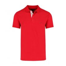 TOMMY HILFIGER - Polo Regular Fit - Rosso