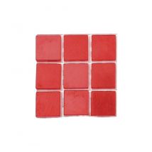 Glorex - Mosaïques autocollantes Poly-Mosaic 10 mm Rouge