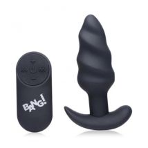Sexy - BANG! - Plug Anale Vibrante Swirl con Telecomando - Black