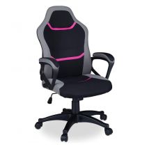 Relaxdays - E-Sport Swivel Gaming Chair Adjustable up to 120 kg H x W x D, 115 x 67 x 63 cm Black, Pink