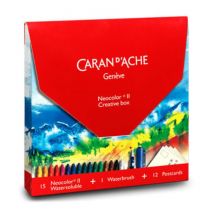 CARAN D'ACHE - Creative Box 15 Pastelle NEOCOLOR II, Wachspastell-Stiftebox
