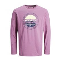 Jack & Jones - T-Shirt Maniche Lunghe per Uomo - 2XL - Rosa