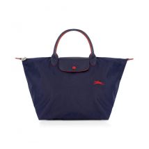 Longchamp - Handbag Le Pliage M - Navy and Red