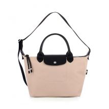 Longchamp - Leather Handbag Le Pliage Energy S - Black and Beige