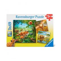 Ravensburger - Tiere der Erde 3 x 49 Teile - 5+