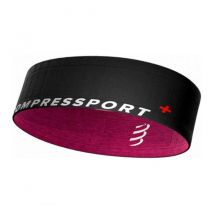 Compressport - Running Belt Free Belt for Unisex - XS/S= 78-94 cm - Black and Pink