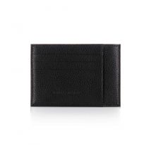 Longchamp - Leather Card Sheath Le Foulonné - Black