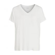 Vila Clothes - T-Shirt Vibelis für Damen - XL - Weiss