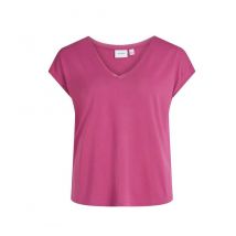 Vila Clothes - T-Shirt Tencel for Women - XS - Pink