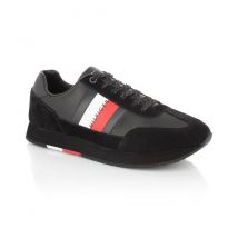 Tommy Hilfiger - Sneakers Corporate Leather Flag for Men - 44 EUR - Black