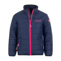 Trollkids - Quilted Jacket Trondheim XT - 110 cm - Navy and Fuchsia
