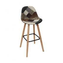 Home Deco Factory - Barstool Patchwork, Multicolor