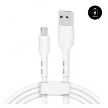 Evetane - Cavo USB - Micro USB per ricarica e trasmissione dati 1,0m 3A Bianco
