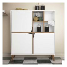 Woody Fashion - Multi Purpose Cabinet Pulse - Brown and White
