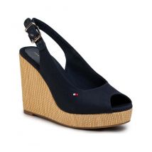 Tommy Hilfiger - Platform Sandals Iconic Elena Sling for Women - 41 EUR - Black