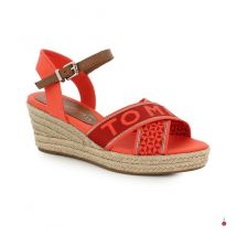 Tommy Hilfiger - Platform Sandals for Women - 39 EUR - Red