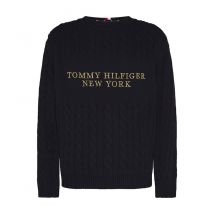 Tommy Hilfiger - Pullover Logo for Men - S - Navy