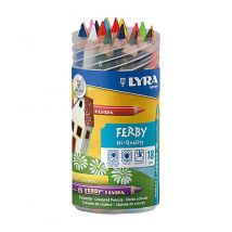 Home - LYRA - Crayons de couleur Ferby 3623180 18 couleurs