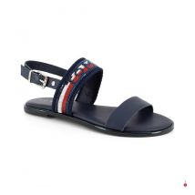 Tommy Hilfiger - Sandals Sequins Flat for Women - 40 EUR - Navy