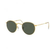 Ray-Ban - Sonnenbrille Round Metal legend gold, nicht polarisiert, Gold, Grün Classic G-15 - 53 mm