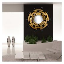 Arte dal Mondo - Moderner Design-Spiegel 'Magnetic Flow' - Gold