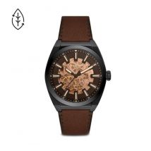Fossil - Automatik-Armbanduhr Automatik-Armbanduhr - Schwarz und Braun