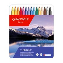 CARAN D'ACHE - FIBRALO – Assortiment 15 couleurs
