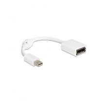 Delock - Adaptateur Mini-DisplayPort - DisplayPort blanc, 4K, 15cm