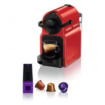 Krups - Nespresso Inissia red, Macchina da caffè, Macchina per caffè espresso con capsule, Automatico compatto, Pressione 19 bar YY1531FD