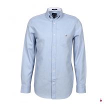 Gant - Camicia Camicia Honeycomb Regular Fit per Uomo - XL - Azzurro Chiaro