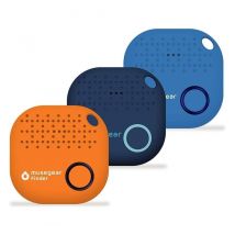 Musegear - App Key Finder - 3 Pack - Multi Colour, New Version 2-3X Louder - Darb Blue, Orange And Light Blue - Find Keys, Smartphone, Remote Control 