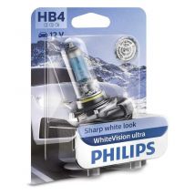 Philips - WhiteVision ultra HB4 lampadina fari auto, blister singolo Single blister HB4 Single