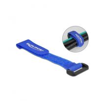 Delock - Serre-câble auto-agrippant Bleu 150 mm x 20 mm 5 pièces