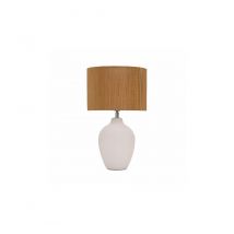Pauleen - Lampe de bureau Timber Glow, E27, Beige/Blanc