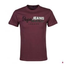 Pepe Jeans London - T-Shirt PEPE JEANS - T-Shirt Topher per Uomo - XL - Bordò