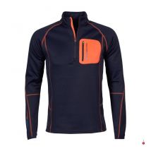 PEAK MOUNTAIN - Outdoor Pullover Cerun - Navy and Orange