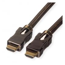Roline - Cavo HDMI Ultra HD 4K con Ethernet, ST/ST, nero, 1,5 m
